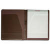 Dacasso Chocolate Brown Leather Standard Padfolio EI-3401